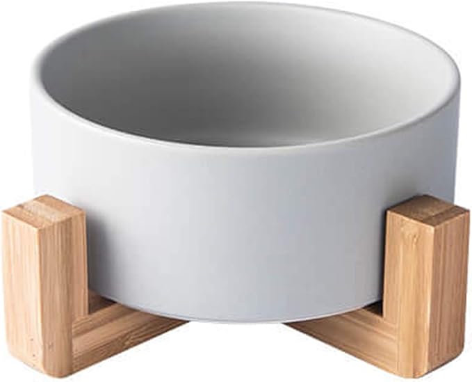 MINGZHE Ceramic Outdoor Planters,Flower Pot with Wooden Stand Indoor Display Rack Succulents Pots Round Planters for Indoor Plants(#2)