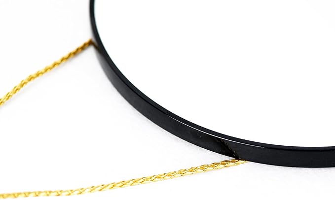 Oval Wall Mirror, Gold, Oval Shape, for Bathrooms and More (Black, 16x9.2 inch)