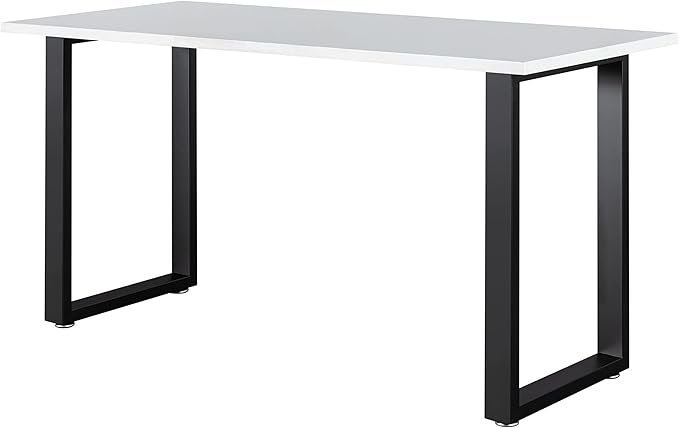 LCSDLHLSY Metal Table Legs 28x24 Inch, Modern Industrial Steel Square Frame for DIY Dining Table, Kitchen Table Base, Desk, Workstation, Desk Legs,Supports 1000lbs, Set of 2 (Black)