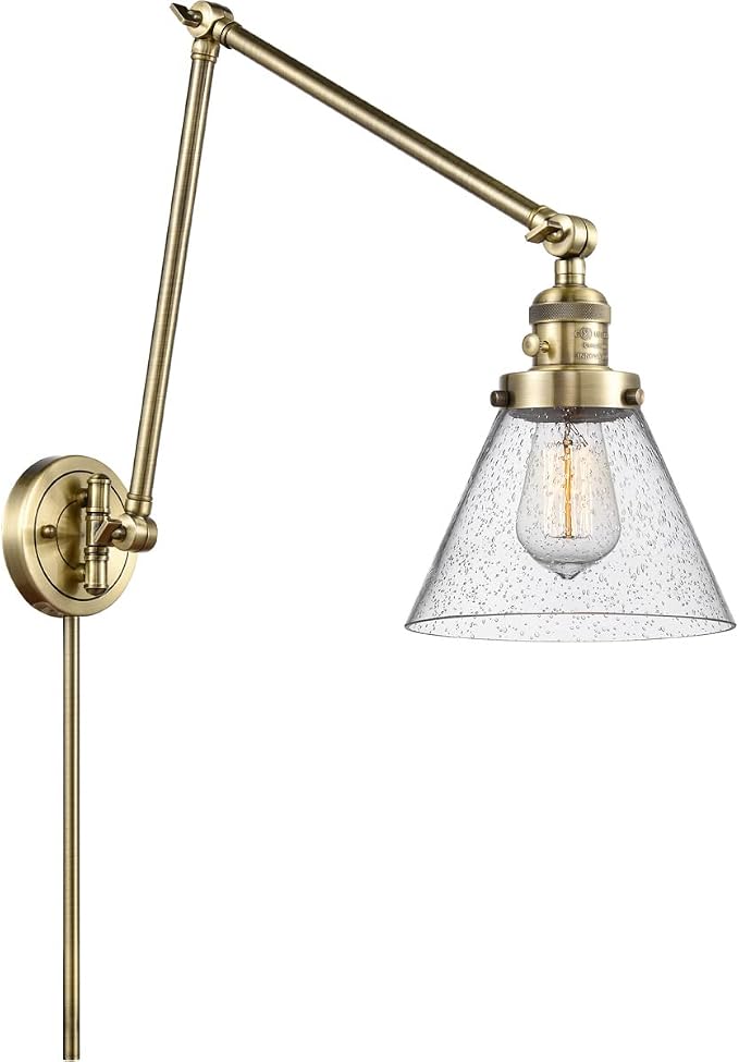 Innovations 238-AB-G44-LED LED Swing Arm Lamp from Franklin Restoration Collection