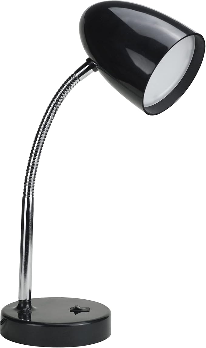 E ENERGETIC LIGHTING LED Desk Lamp, 3.5W 240LM 4000K Cool White Study Lamps for Bedroom and Office, Eye Protection, ETL Listed, Black Table lamp