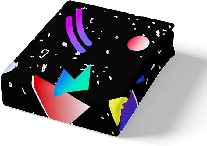 Memphis Duvet Cover Set Full Size, Colorful Geometric Abstract Bedding Set for Kids Boys Girls, Retro 80s 90s Fashion Style Comforter Cover Soft Polyester Quilt Cover with 2 Pillowcases,No Comforter