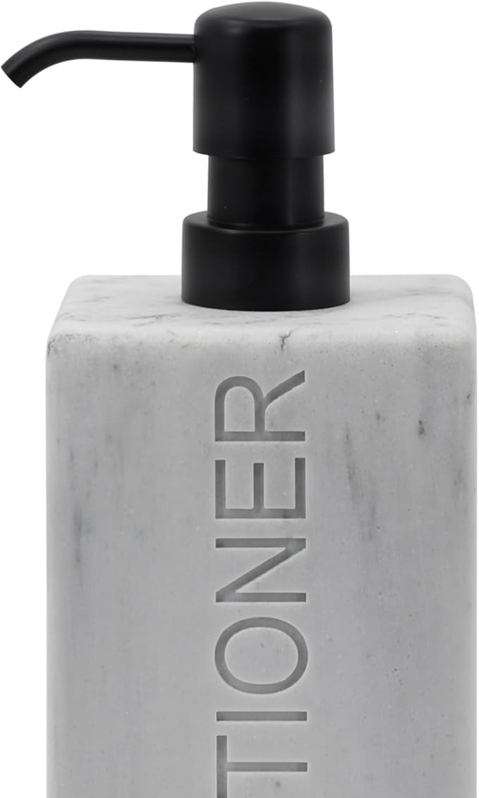 Rectangular Resin Dispenser Premium Bathroom Shampoo Conditioner Body Wash Bottle Modern Refillable Pump Design