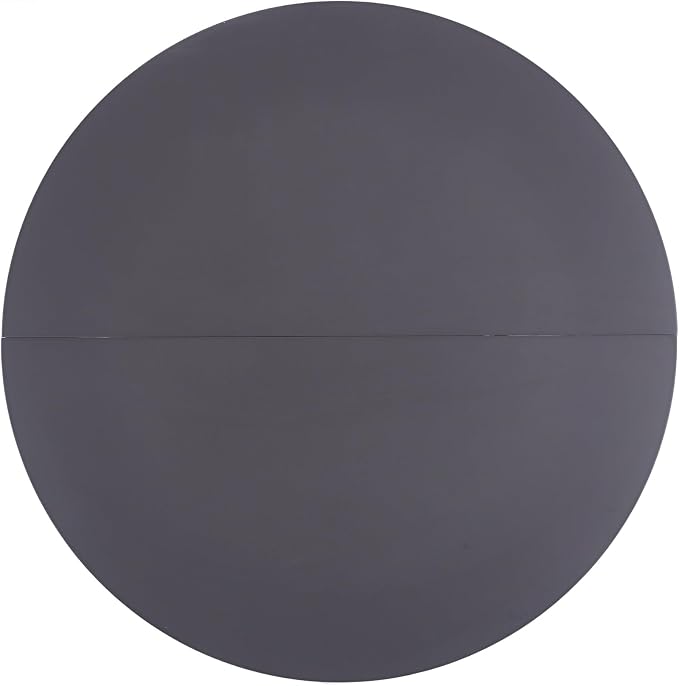 42 Inch Grey Round Tulip Table, Mid-Century Modern Tulip Kitchen Dining Table with Pedestal Base for Small Spaces, Cafe & Office