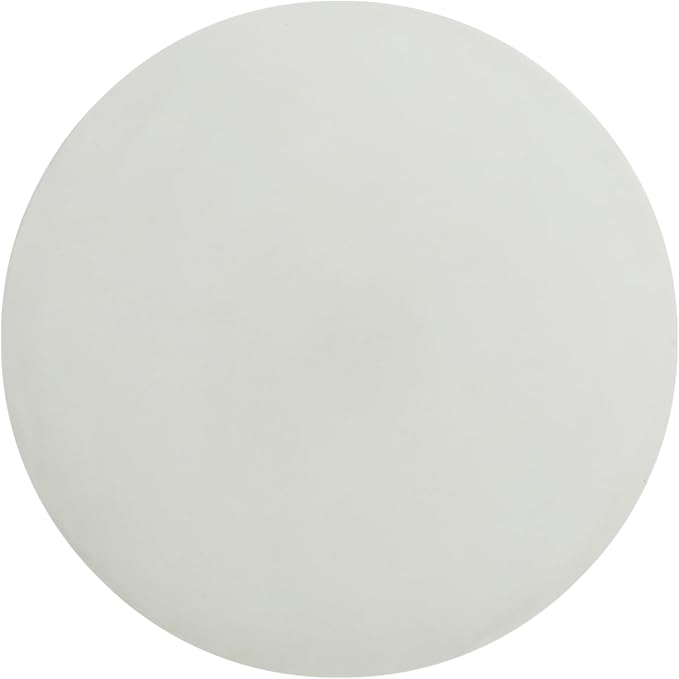 ø18'' Faux Concrete Cement Round Side Table End Table, Modern Contemporary Minimalist Style, MGO Material for Indoor & Outdoor, No Assembly, Antique White
