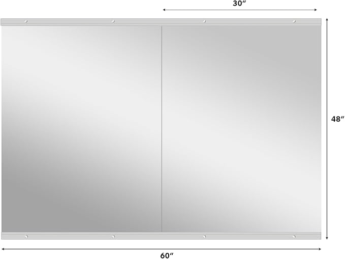 Gym Mirror, 48''x30'' 3PCS Mirrors for Home Gym Wall Large, Full Body Mirror for Yoga, Garage, Dance Studio, Anti-Rust, Tempered Glass,Frameless Rectangle Wall-Mounted Workout Mirrors