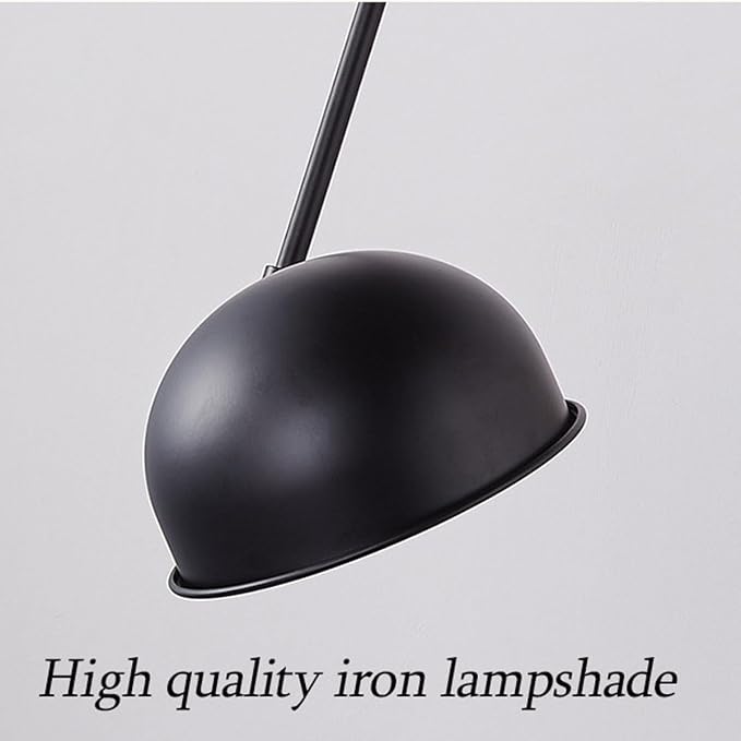 Retro Bedside Wall Lamp, E27 Swing Arm Wall Sconce Lighting Industrial Adjustable Antique Wooden Brass Wall Light Fixture, Metal Lampshade, for Bedroom Sofa