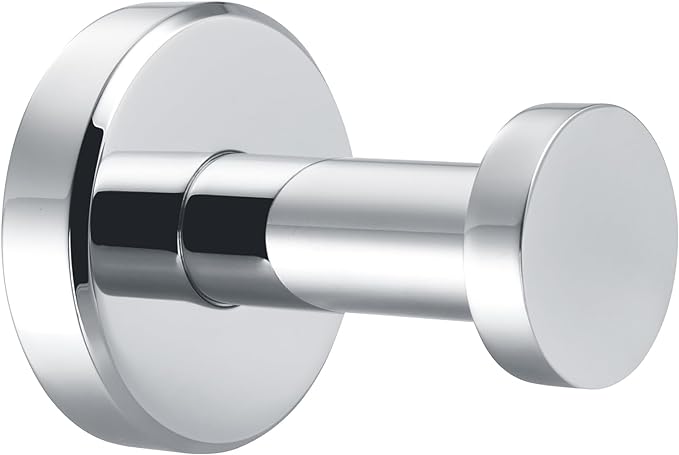 APLusee Bathroom Towel Hook Polished Chrome, SUS 304 Stainless Steel Robe Coat Hook Hanging for Restroom Kitchen Garage Wall Mounted
