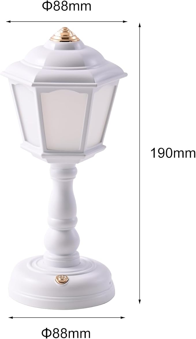 Mini Desk lamp Vintage, LED Dimmable Table Reading with USB Charging Port, Sensitive Control, Eye-Caring Office Lamp,Very Beautiful Decorative (White), FGXYD-001