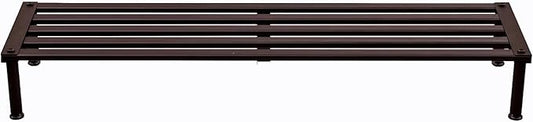 Metal Plant Stand, Rust-proof Aluminum Display Rack, Plants Display Stands Decoration Racks for Living Room Garden Balcony Patio (Ebony, 42.5Inch Low Leg)