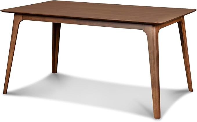 New Classic Furniture Oscar 60" Rectangle Wood Dining Table, Walnut