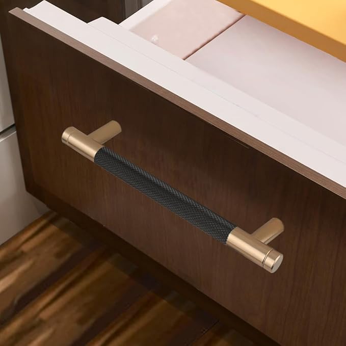 20 Pack 5 Inch 128 mm Bronze and Black Barrel Cabinet Pulls Cupboard Aluminum Handles Drawer Pull Cabinet Handles