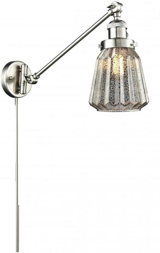 Innovations Lighting 237-SN-G64 1 Light Swing Arm, Brushed Satin Nickel
