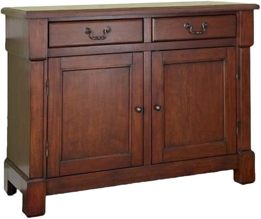 Pemberly Row Contemporary Wood Buffet in Rustic Cherry
