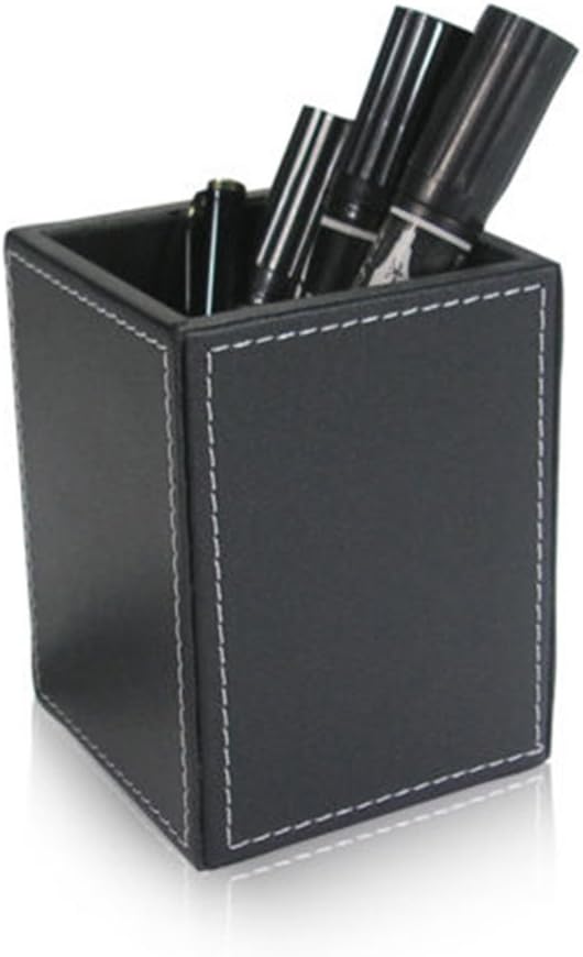 KINGFOM 10-Piece Office Desk Organizer Set, File Holder, Desk Drawer, Memo Paper Holder, Pen Holder, Name Card Holder, Mouse Pad, Desk Pad, Crystal Holder, Tissue Box Holder (T07H)