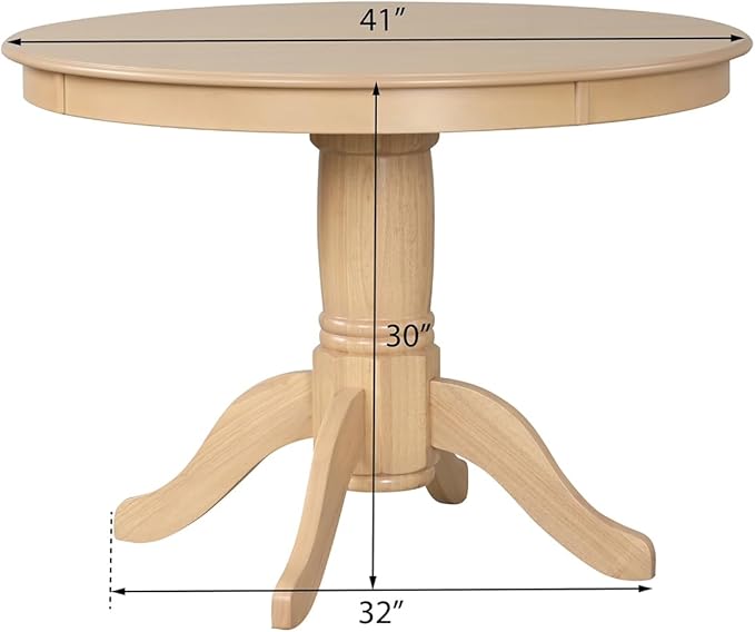 Angel Line Lindsey Dining Set, Natural/White