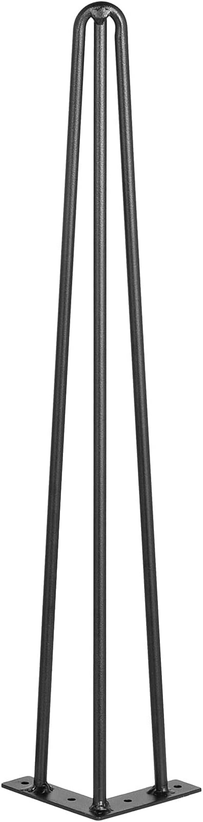 VEVOR Hairpin Table Legs 26", Set of 4 Desk Legs 3 Rods for Bench Desk Dining Carbon Steel DIY Furniture Legs