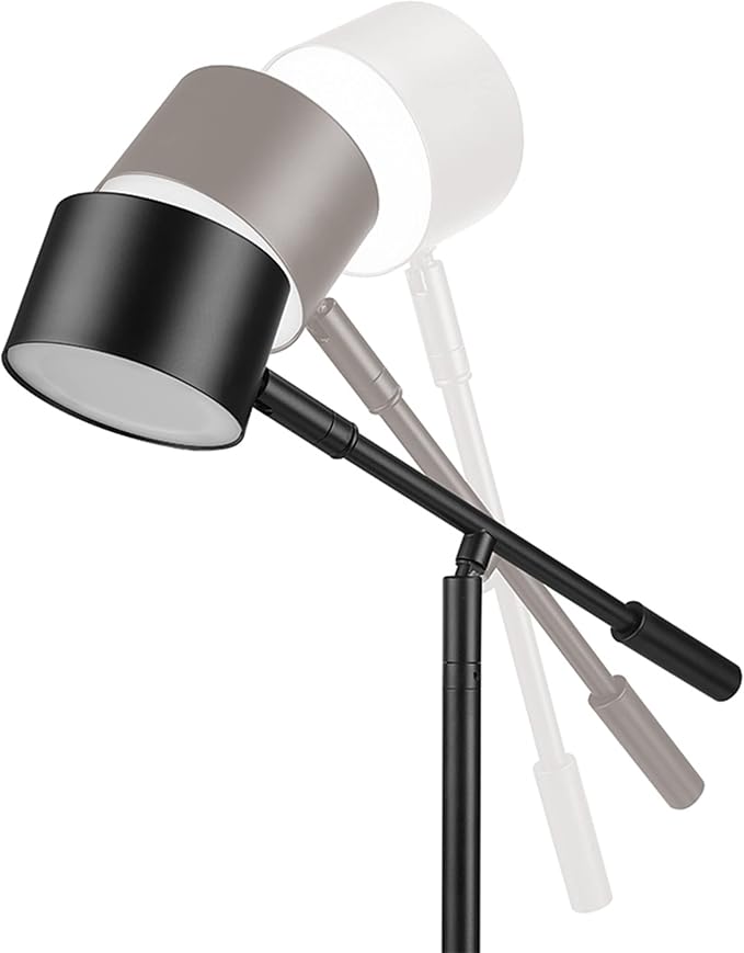 Globe Electric 52271 Aristocrat 16" Integrated LED Swing Arm Desk Lamp, Matte Black, Dimmable On/Off Rotary Switch at Base, 2.1A USB Port