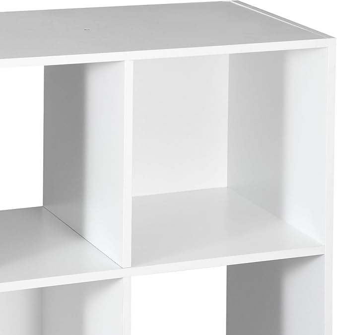 ZenStyle 12 Cube Storage Organizer, Freestanding Bookcase Bookshelf, Modern Multipurpose Display Cabinet for Living Room, Study, Reading Nook, Closet, Bathroom, Office, White