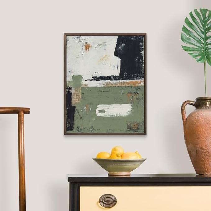 CANVAS ON DEMAND Sage of Innocence Canvas Wall Art Print by Erin Ashley, Abstract, Contemporary, Home Decor, Modern Abstract, Artwork,16" x20in