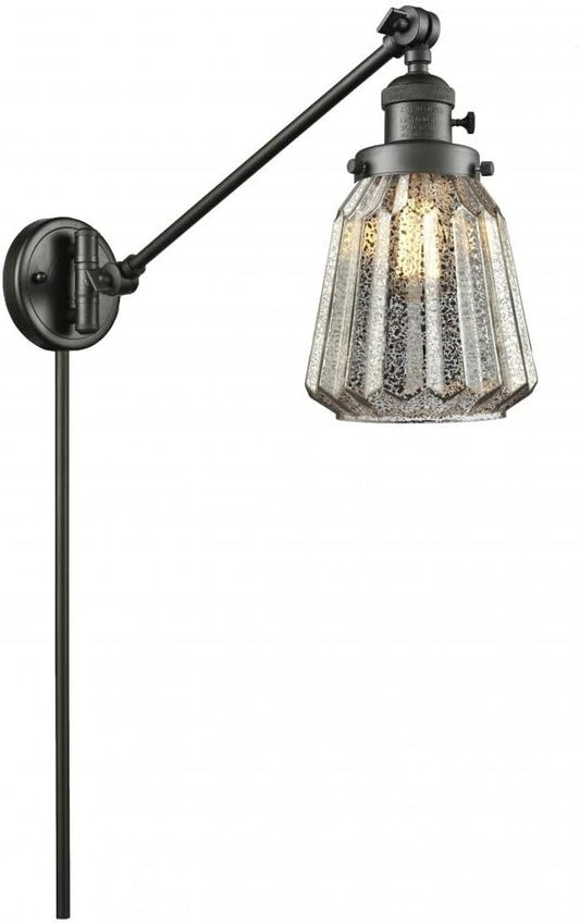 Innovations Lighting 237-OB-G64 1 Light Swing Arm, Oil Rubbed Bronze