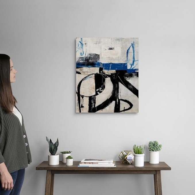 CANVAS ON DEMAND Twisted Emotions Canvas Wall Art Print by Erin Ashley, Abstract, Contemporary, Home Decor, Modern Abstract, Artwork,20" x24in