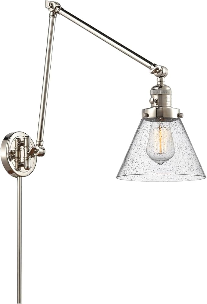 Innovations 238-PN-G44-LED LED Swing Arm Lamp from Franklin Restoration Collection