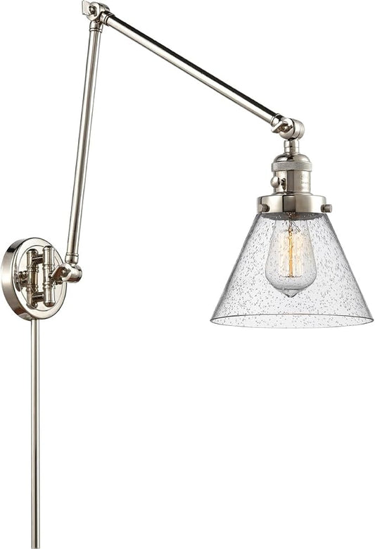 Innovations 238-PN-G44-LED LED Swing Arm Lamp from Franklin Restoration Collection
