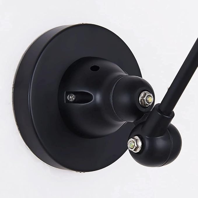 Swing Arm Wall Lamp, The Long of The Glass Light Iron Industrial Creative Telescopic Bedroom Retro Nostalgic