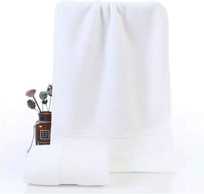 PUPOPIK Hand Towels for Bathroom-100% Cotton Hand Towel (14 x 30Inch), Highly Absorbent and Quick Dry Face Washcloth, Home Soft Premium Towel for Hotel, Bath, Kitchen and Spa, Set of 2 (White)