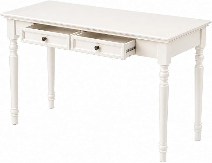 Solid Wood Desk with Drawers, Walnut Writing Desks, Small Computer Desk for Small Spaces, Gaming Study Home Office Desks for Work, Student PC Desk for Bedroom, Escritorios para Cuartos