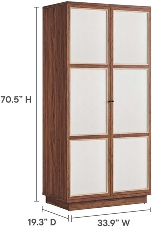Modway Capri Living Room Furniture, Walnut