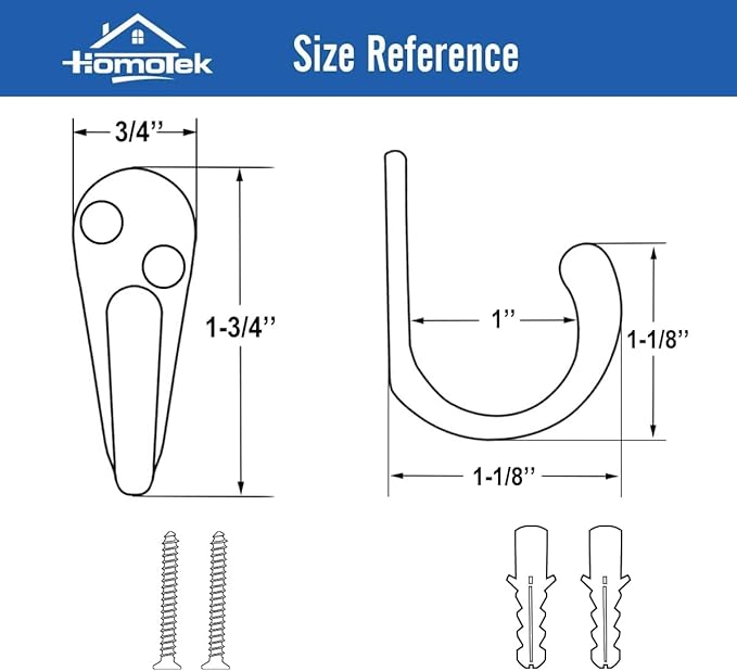 HOMOTEK 15 Pack Single Prong Coat Hooks Satin Nickel Wall Mounted Matte Rustproof Coat Hook Hardware Retro Robe Hanger for Coat,Towel, Scarf, Hat, Bag, Key, Shoes