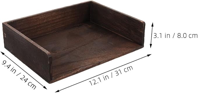 OSALADI 2pcs Vintage Solid Wood Desk Organizer Storage Shelf for Office Supplies Books Stationery Natural Wood Finish for Home Study Room