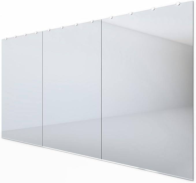 Tempered Home Gym Mirror 48"x72" - 1/4" Thick Wall Mirror Full Length - HD Ultra Clear Large Mirror - Mirrors for Wall, Garage, Bathroom - Body Mirrors for Bedroom - Frameless Full Mirror 48"x72"