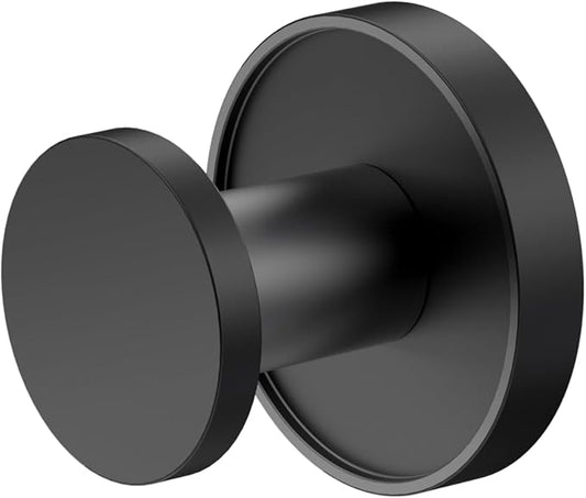 Gatco Bath Towel Hook | Retro–Modern Wall Hook for Robes, Towels, and Clothes | Sky 5555MX, Matte Black