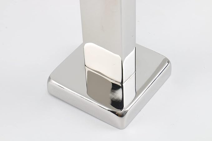 TocTen Bath Towel Rack - Square Base Thicken SUS304 Stainless Steel Towel Bar for Bathroom, Bathroom Accessories Towel Rod Heavy Duty Wall Mounted Towel Holder. (Chrome, 16)