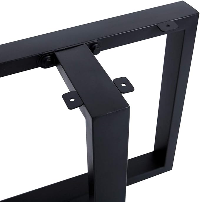 TIEOU 16 Inch Metal Coffee Table Legs Furniture Legs Heavy Duty Desk Legs Table Leg, DIY Bench Legs (Without Plank)