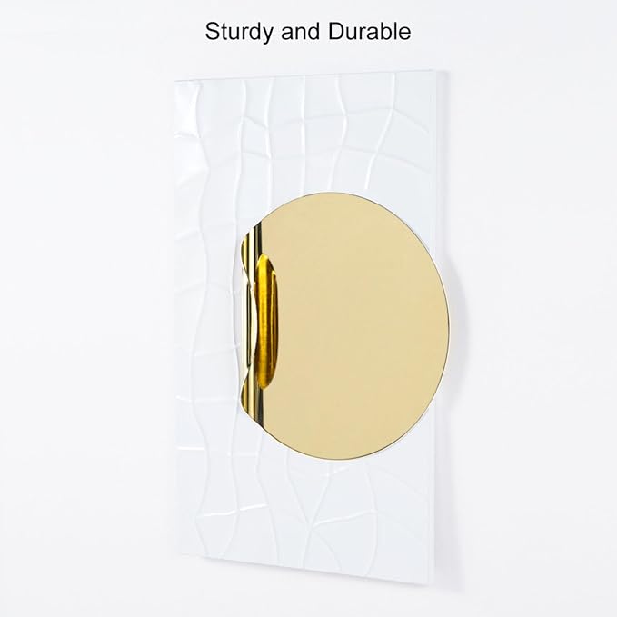 homary Large Modern Metal Wall Art, 3D Geometric Gold Abstract Rectangle Wall Sculpture, Contemporary Wall Hanging Decor for Living Room, Bedroom, Office, Entryway