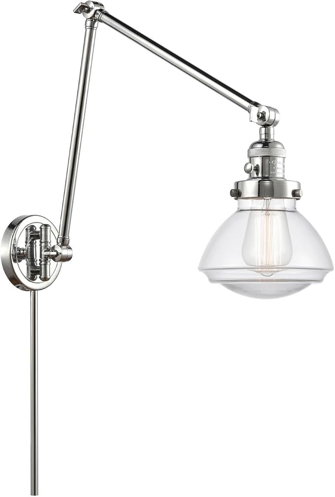 Innovations 238-PC-G322-LED LED Swing Arm Lamp from Franklin Restoration Collection