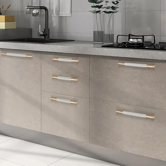 12 Pack 3 3/4 Inch 96 mm Bronze and Nickel Barrel Cabinet Pulls Cupboard Aluminum Handles Drawer Pull Cabinet Handles