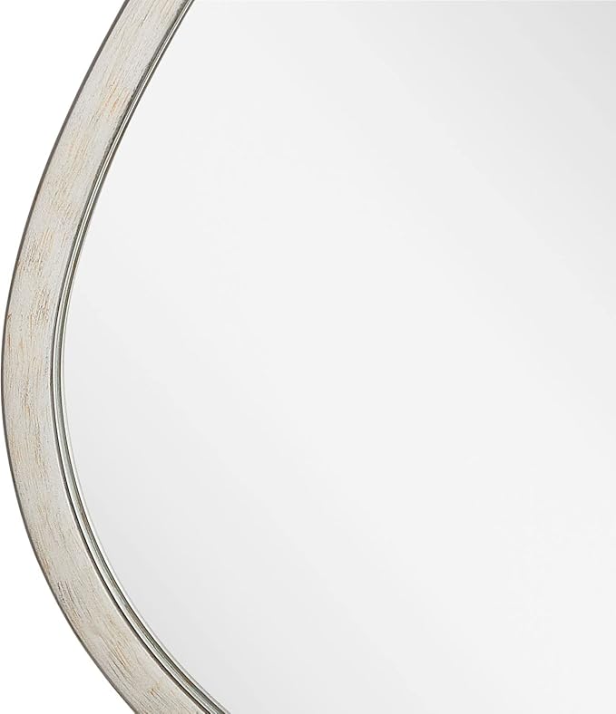 Signature Hardware 484227 Platt 30-3/4" x 33-1/4" Asymmetrical Framed Bathroom Mirror - Satin Brass