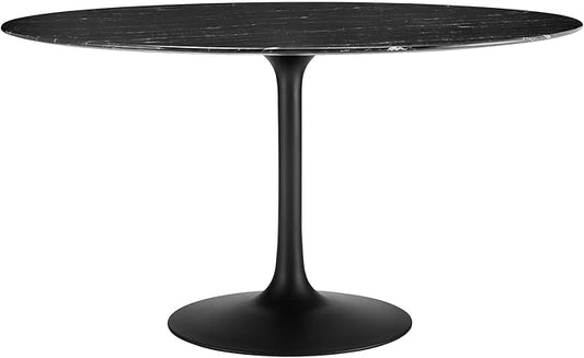 Modway Lippa Dining Table, 54", Black Black