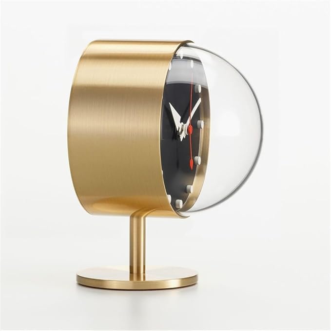 Table Clocks for Bedroom Specialty Table Clocks Retro for Creative Brass Quartz Silent Desktop Clock Decor Art Desk Clock