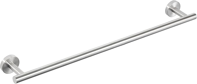 SAYAYO Brushed Nickel Towel Bar for Bathroom, 24 Inch Towel Rack Towel Rod Towel Holder Wall Mount SUS304 Stainless Steel (21 Inch Hanging Length)