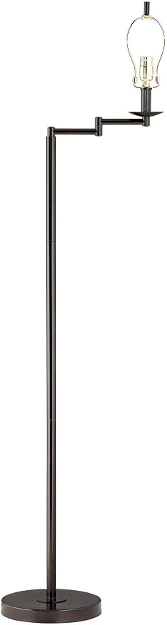 Regency Hill Modern Swing Arm Floor Lamp 60 1/2" Tall Classic Bronze Brown Adjustable Decor for Living Room Reading House Bedroom Home Office House