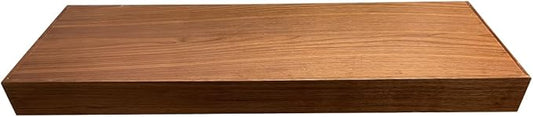 Rok Hardware Single Piece Floating Kitchen Shelf, 42 Inch (1067mm) Length x 10 Inch (254mm) Depth, Wall Mounted, Walnut Finish Floating Shelf for Bathroom, Living Room FLO42X10WLT