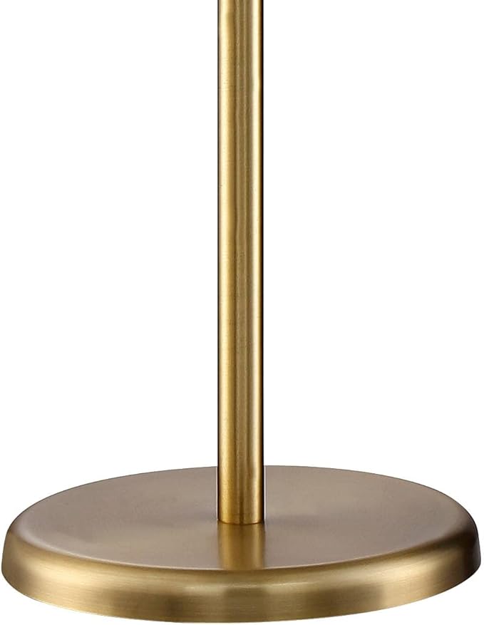 360 Lighting Dawson Traditional Farmhouse Pharmacy Lamps Floor Standing with USB Charging Port 55" Tall Brass Gold Metal Dome Shade Adjustable Boom Arm for Living Room Reading House Bedroom Office