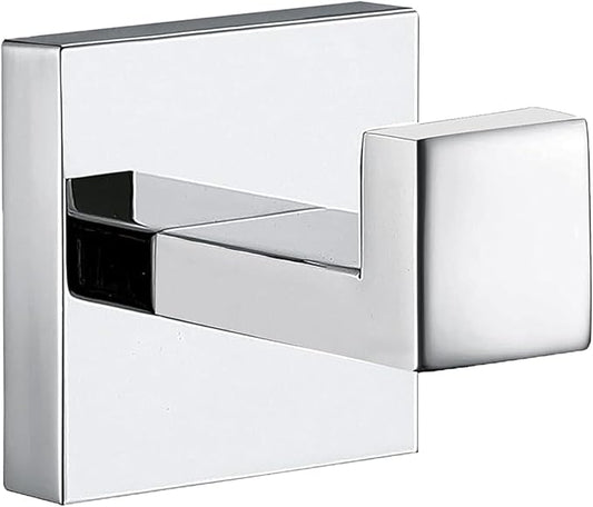 Towel Hooks for Bathrooms, Polished Chrome Towel Hook for Kitchen Bathroom, SUS304 Stainless Steel Coat Hook, Heavy Duty Towels Holder Hooks for Hanging, 1 Pack
