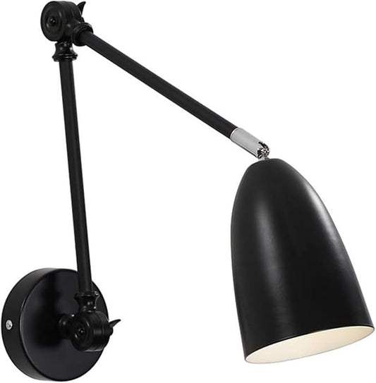 Adjustable Swing Arm Wall Sconce Reading Lamp, Retro Industrial Wall Mounted Lamp,Pendant Lighting Ceiling